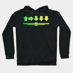 helldivers-500kg-bomb gradient Green colors Hoodie